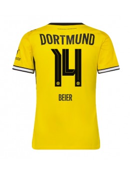 Borussia Dortmund Maximilian Beier #14 Replika Hemmakläder Dam 2026-27 Kortärmad Borussia Dortmund Maximilian Beier #14 Replika Hemmakläder Dam 2026-27 Kortärmad